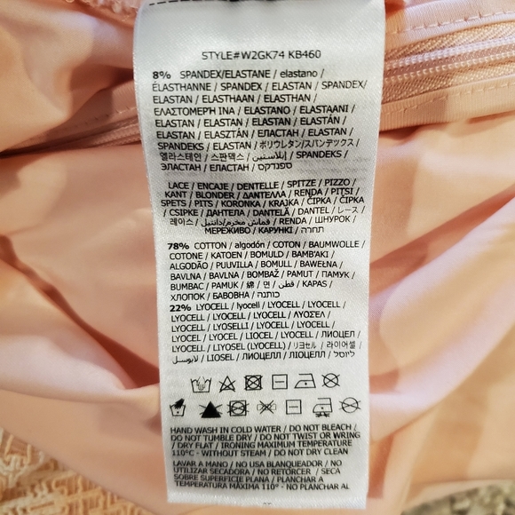 GUESS | Maxi Light  Salmon Backless Side Slit Macramè Janet Dress (Size L) - Picture 14 of 16